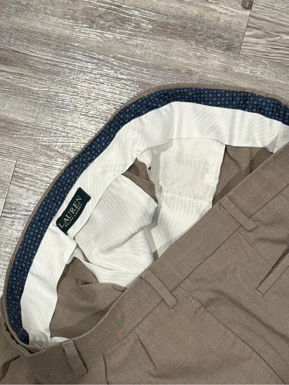 Lauren Ralph Lauren Men’s Light Brown Tan Dress Suit Pants size 36x32